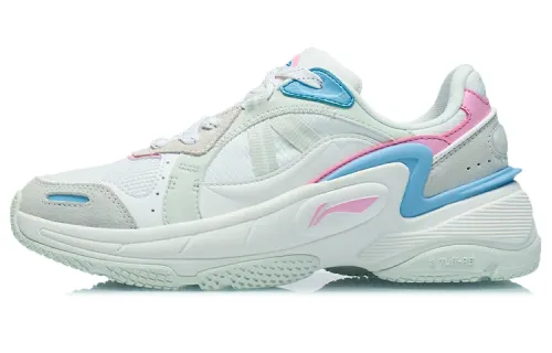 Li Ning Broken Generation Cushioning Breathable Abrasion Resistant Slip Resistant Support Low top Running Shoes Women's