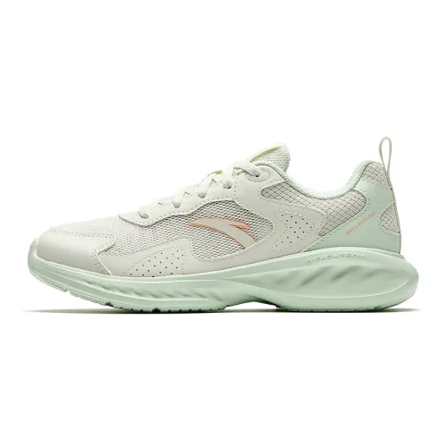 Anta Slip Resistant Breathable Abrasion Resistant Low top Casual Running Shoes Women's Gray Green