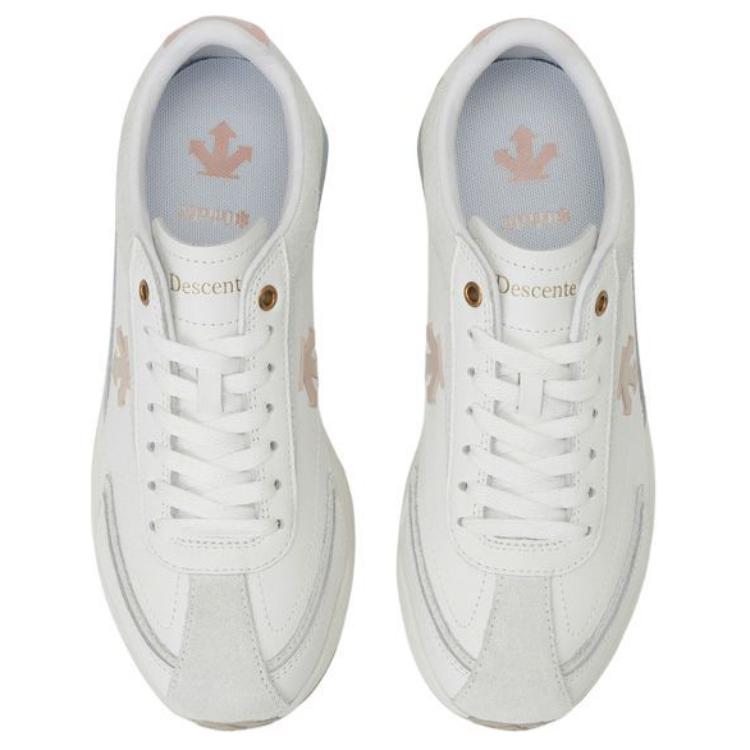DESCENTE Cron Racer Low top Casual Running Shoes Unisex White