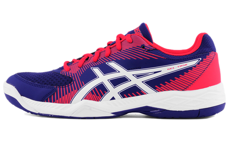 Asics Gel Task Abrasion Resistant Low top Running Shoes Men's Blue Red