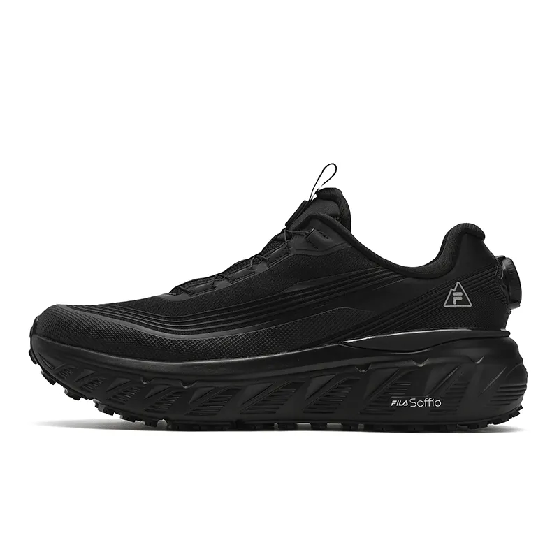 FILA BOA EXPLORER Fabric Low top Running Shoes Men's Black