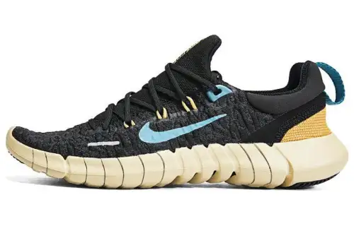 Nike Free RN 5.0 barefoot feel, fabric shock absorption, non-slip, wear-resistant, low-top casual running shoes, women's black brown
