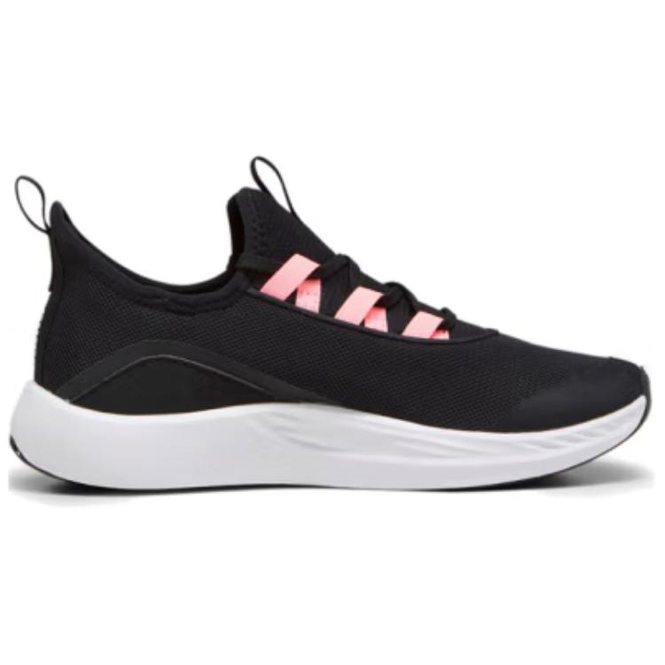 PUMA Slip Resistant, Abrasion Resistant, Breathable Low top Casual Running Shoes Women’s Black Pink White