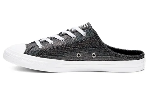 Converse Chuck Taylor All Star Dainty Mule Metal Black Pedal Casual Canvas Shoes Women's
