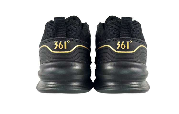 361° Lightweight And Breathable Low top Running Shoes Men’s Black Gold