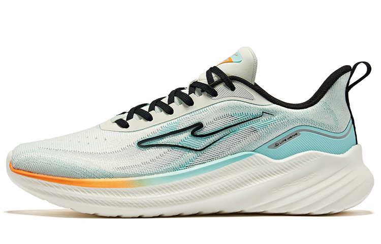 Erke Shadow 2.0 Abrasion Resistant Cushioning Breathable Low top Running Shoes Men’s White Blue Black