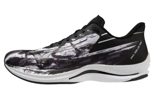 Mizuno Wave Rebellion Sonic 'White Black Paint Stroke'