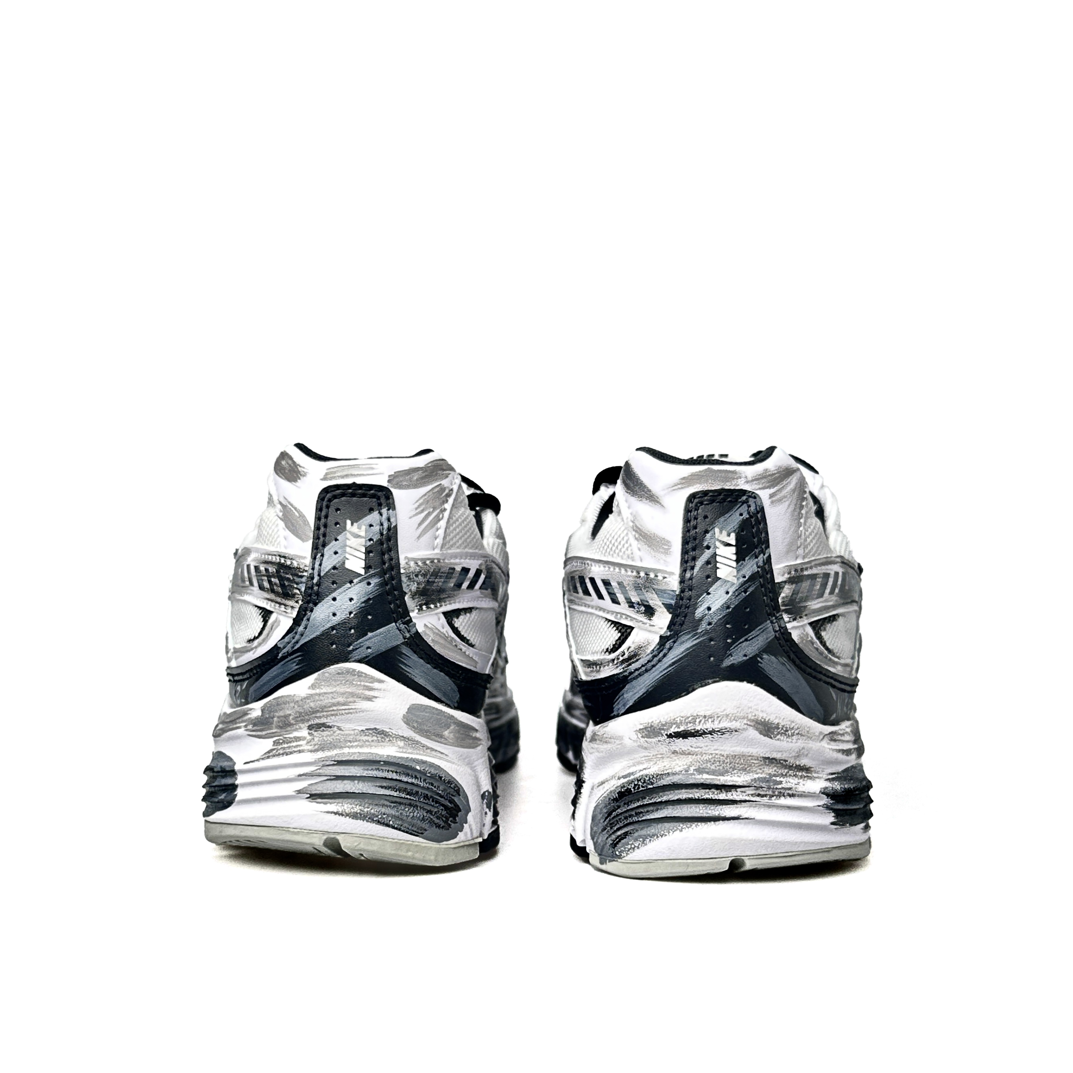 Nike Initiator Abrasion Resistant Low top Casual City Commuting Running Shoes Unisex Black White