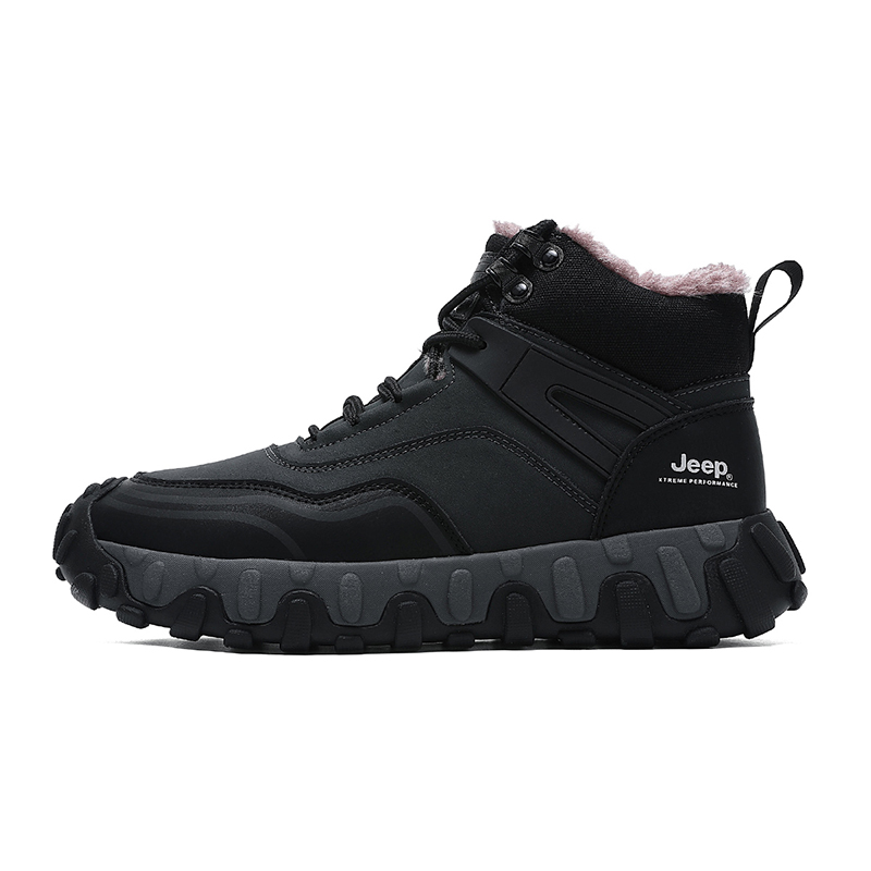 Jeep Fleece Lined Thermal, Vintage Trendy, Comfortable And Versatile Casual High top Outdoor Shoes Men’s