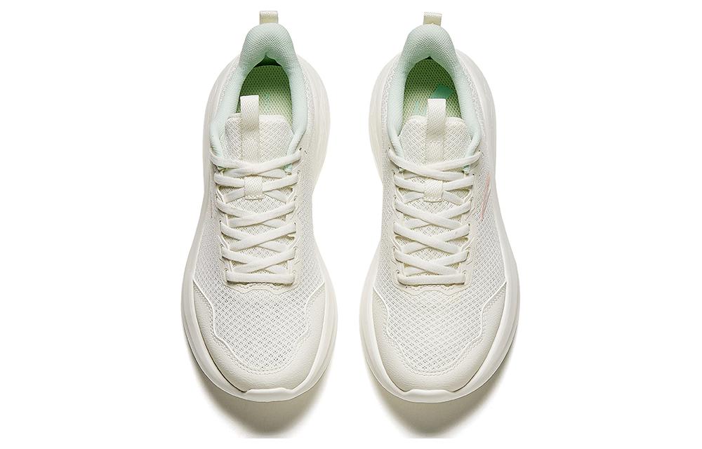 Anta Running Collection Comfortable Cushioning Slip Resistant Low top Running Shoes Women’s White Pink