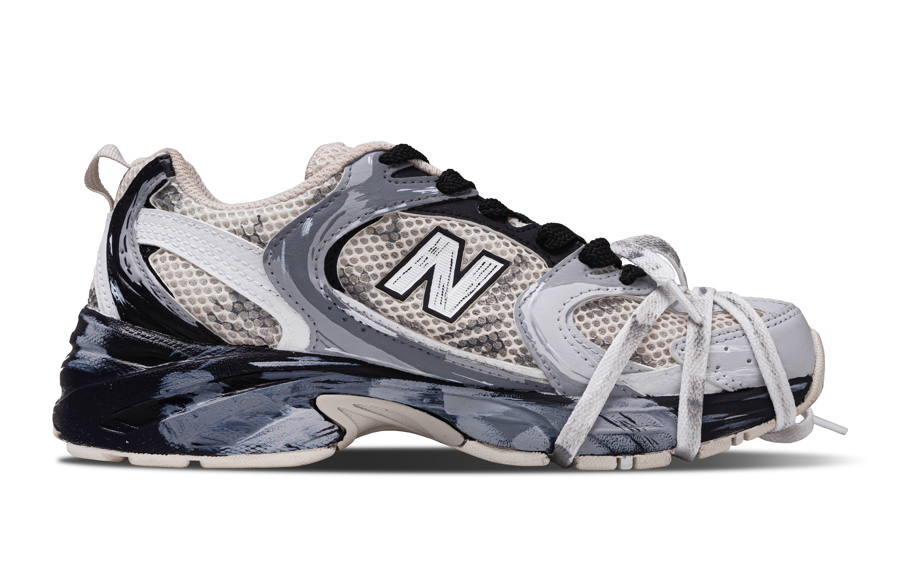 New Balance NB 530 Mesh, Textile, Artificial Leather Abrasion Resistant Low top Casual City Commuting Running Shoes