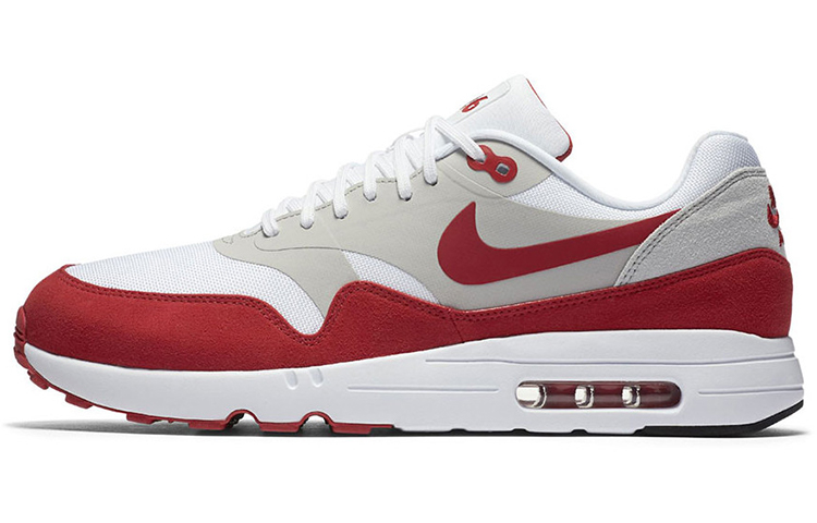 Мужские кроссовки Nike Air Max 1 Ultra 2.0 LE (бело-красные) — фото 1