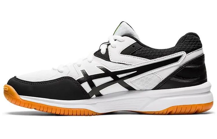 ASICS RIVRE CF Textile, Synthetic Leather Low top Badminton Shoes Unisex Black White