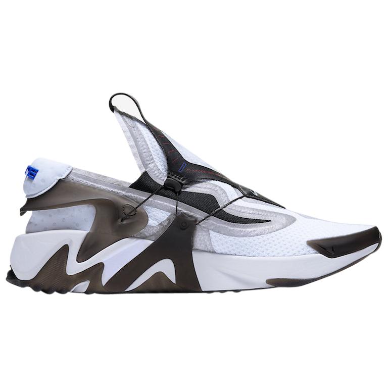 Мужские кроссовки Nike Adapt Huarache (черно-белые) — фото 2
