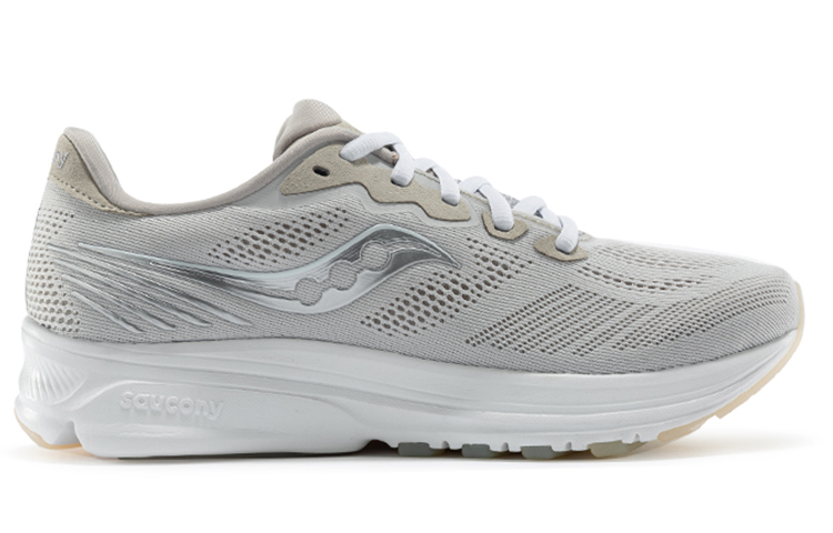 Saucony Ride Yutu 14 Cushioning Anti-Slip Wear-Resistant Breathability Low-Top Training Running Shoes Men’s Khaki Gray