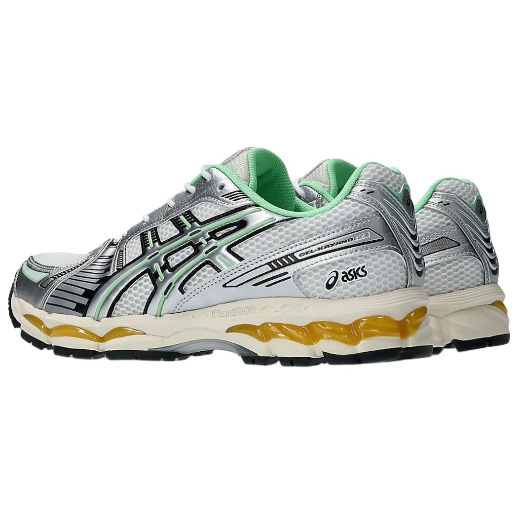ASICS GEL Kayano 12.1 Low top Casual City Commuting Running Shoes Unisex Silver Green Orange