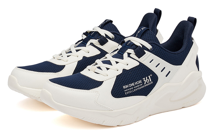 361° Textile, Leather Cushioning Slip Resistant Abrasion Resistant Breathable Lightweight Low top Running Shoes Men’s