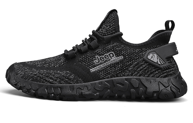 Jeep Fabric Low top Outdoor Shoes Men’s Black