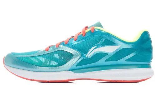 Li Ning Synthetic Leather, Textile Cushioning Slip Resistant Abrasion Resistant Low top Running Shoes Men's