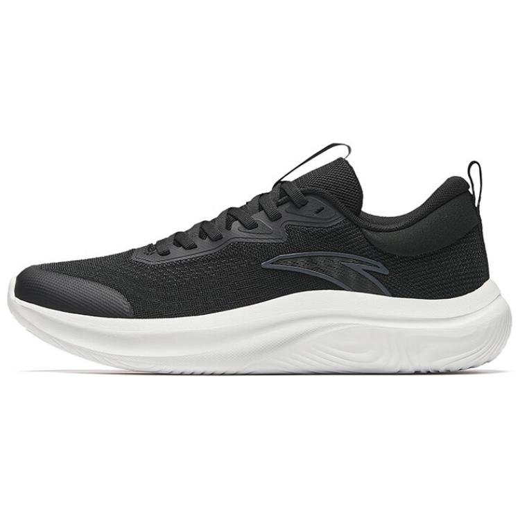 Anta Shen Xing LITE Fabric Breathable And Lightweight Low top Casual Running Shoes Men's Black White