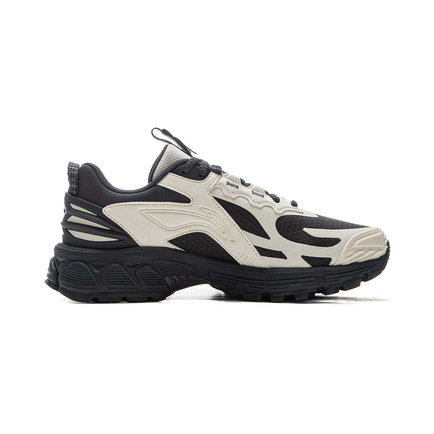 Li Ning Fuyao 2.0 Trail Fabric Slip Resistant Abrasion Resistant Support Low top Running Shoes Women’s Black White