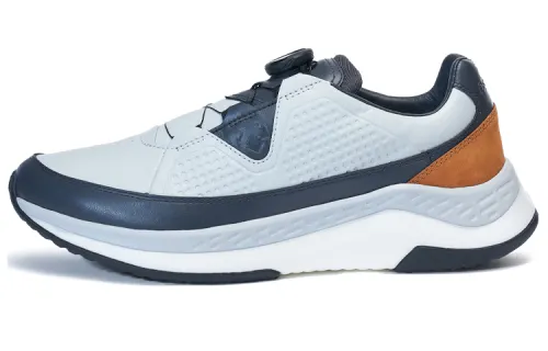 DESCENTE Dualis Fashion Cow Leather Abrasion Resistant, Breathable, Lightweight Low top Casual Running Shoes Men's