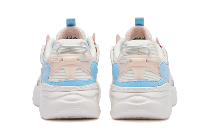 361° Dragon Eyes Dragon Eyes Breathable And Lightweight Low top Running Shoes Women’s Feather White/Transparent Pink