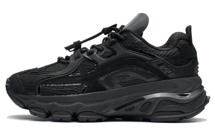 Li Ning Ling Yue Trendy Low top Chunky Sneakers Women's Black