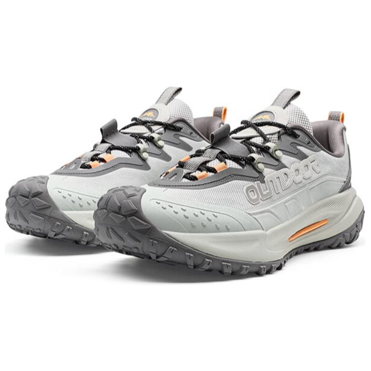 XTEP Slip Resistant And Abrasion Resistant Coverage Low top Outdoor Shoes Men's Gray