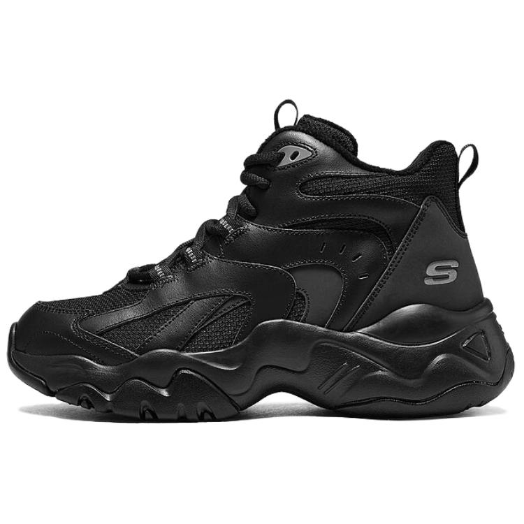 Skechers D’LITES 3.0 Mesh, Artificial Leather Abrasion Resistant Mid top Running Shoes Women’s Black