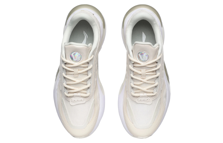 Li Ning V8 Slip Resistant Abrasion Resistant Low top Running Shoes Women’s Eggnog Gray