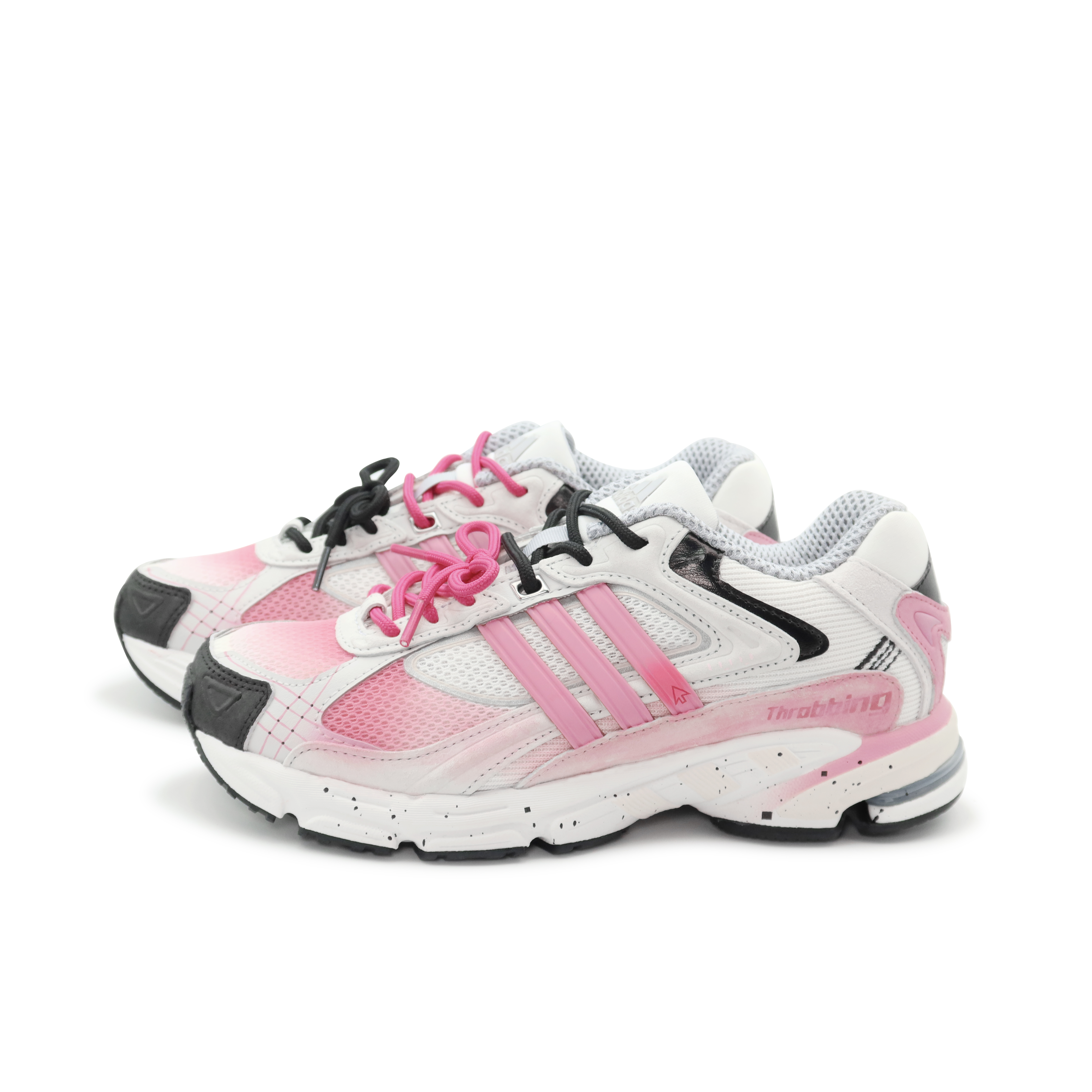 Adidas Originals Response Slip Resistant Abrasion Resistant Low top Running Shoes Unisex Black Pink