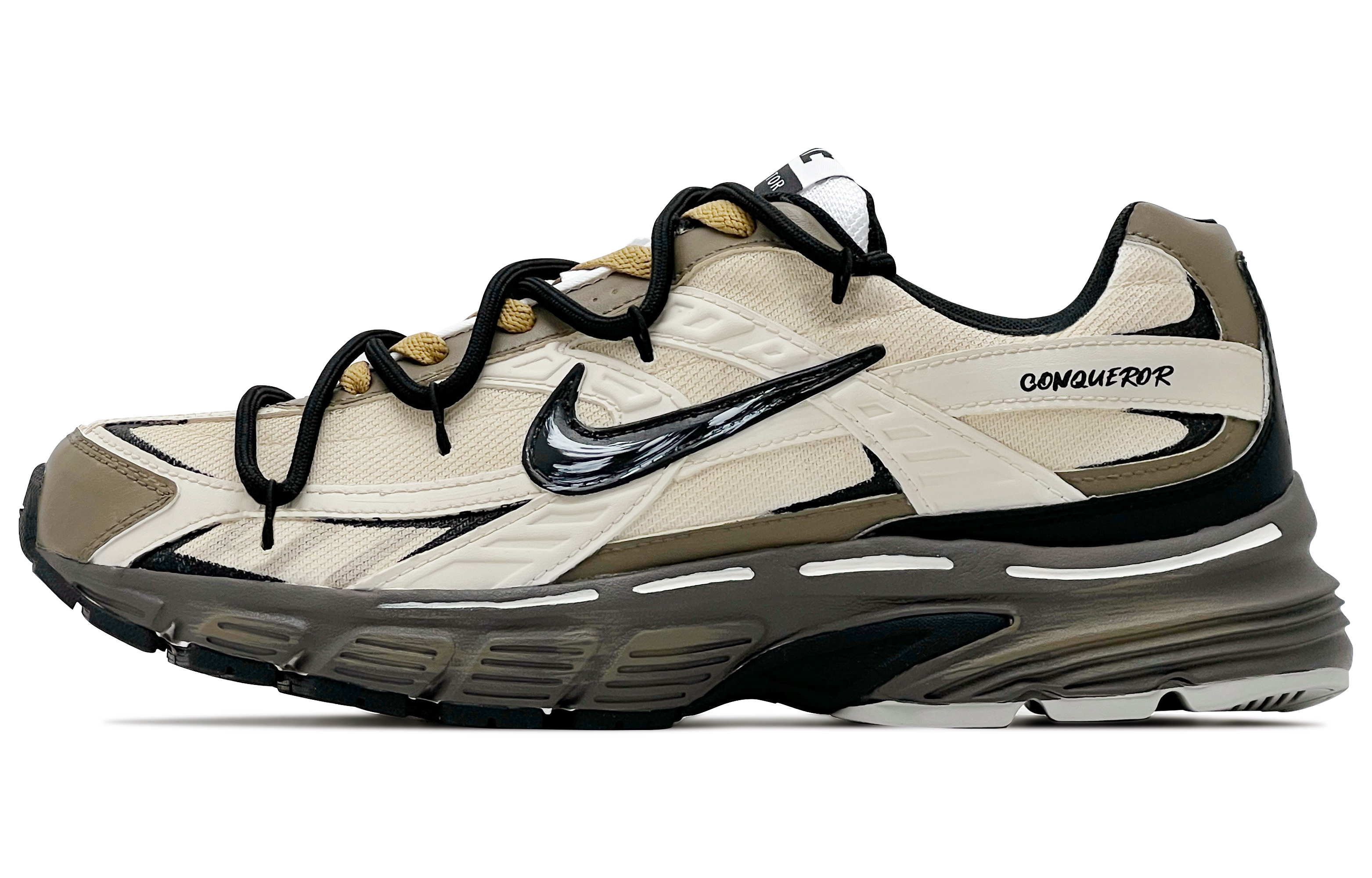 Nike Initiator Cushioning Breathable Low top Casual City Commuting Running Shoes Men’s Beige Brown