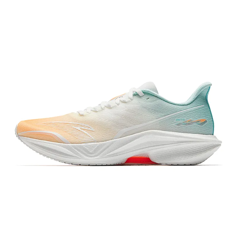 Anta MACH 5.0 Low top Nitrogen Technology Training Racing Running Shoes Men's White Green Orange