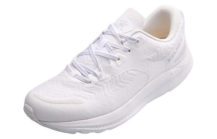 KELME Textile, TPU Cushioning Abrasion Resistant Low top Casual Running Shoes Unisex White