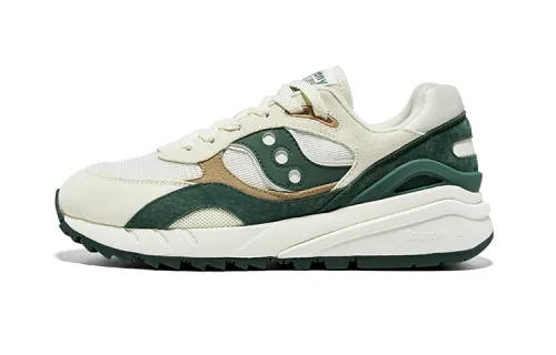 Saucony Shadow 6000 Support Low top Running Shoes Unisex Beige Green