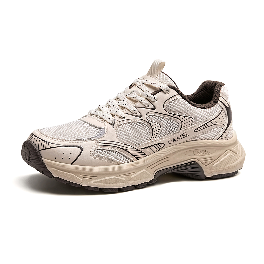 CAMEL Height Increasing Slip Resistant Abrasion Resistant Low top Casual Running Shoes Women’s