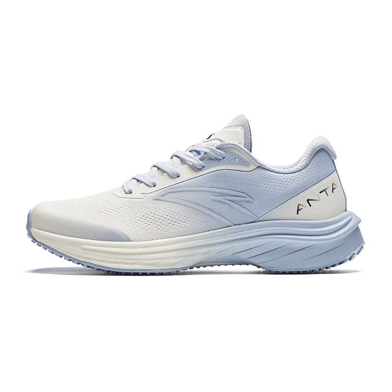 Anta Road Run Mesh Cushioning Abrasion Resistant Rebound Low top Running Shoes Women's Blue White