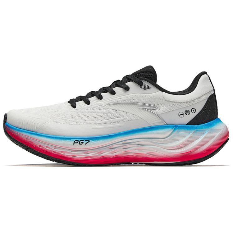 Anta Travel Steps Textile, Rubber Slip Resistant Low top Running Shoes Women’s White Blue Red