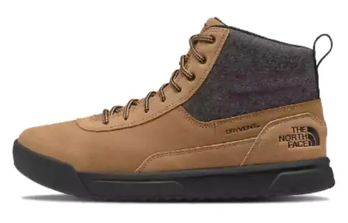 THE NORTH FACE Waterproof And Warm Short Outdoor Boots Men's Almond Butter/TNF Black