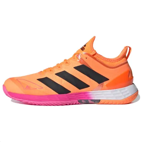 Adidas Adizero Ubersonic 4 Mesh, Synthetic Leather Slip Resistant Low top Running Shoes Men's Orange Pink