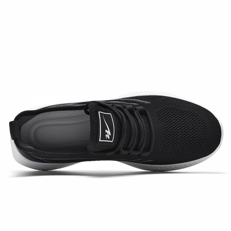 DOUBLE STAR 88 Cushioning Slip Resistant Abrasion Resistant Low top Casual Running Shoes Men’s Black White
