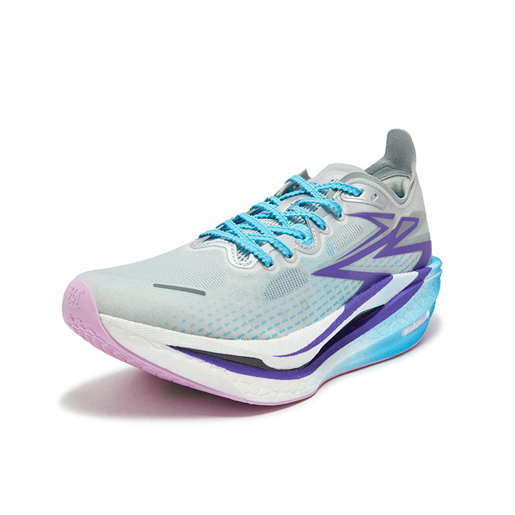 361° Flame 4 Low top Carbon Plate Casual Marathon Racing Running Shoes Unisex Blue Button