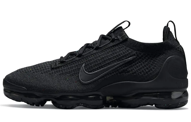 Nike VaporMax Flyknit Abrasion Resistant Breathable Low top Casual City Commuting Running Shoes Men's Black
