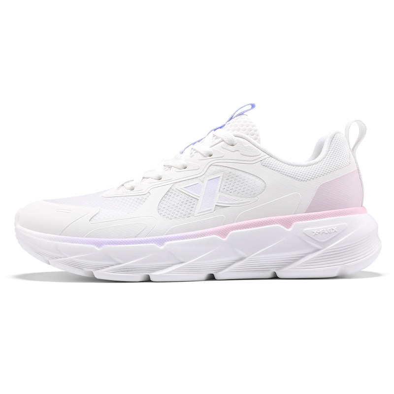 XTEP Cushioning Breathable Rebound Low top Casual Running Shoes Women’s White Pink