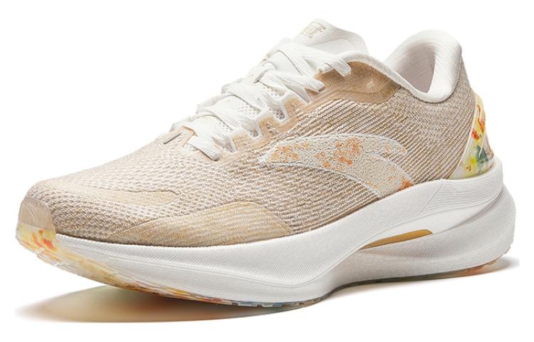 Anta Comfortable Cushioning Abrasion Resistant Cushioning, Wear Resistant Low top Running Shoes Men’s White Gold