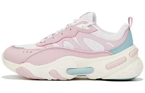 ANTA Chunky Sneakers Women's Low Top Pink White/Gray Purple
