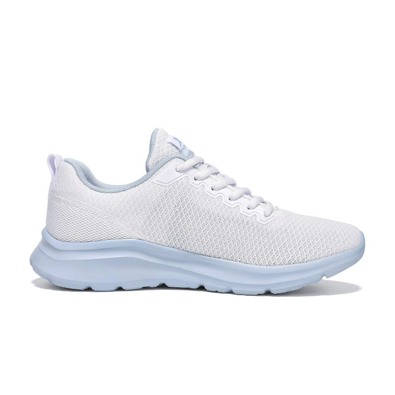 XTEP Cushioning, Wear Resistant Low top Casual Running Shoes Women’s New White Dusk Dusty Blue