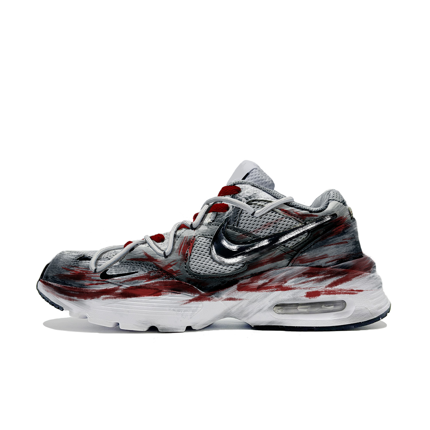 Nike Air Max Fusion Low top Running Shoes Men’s Red