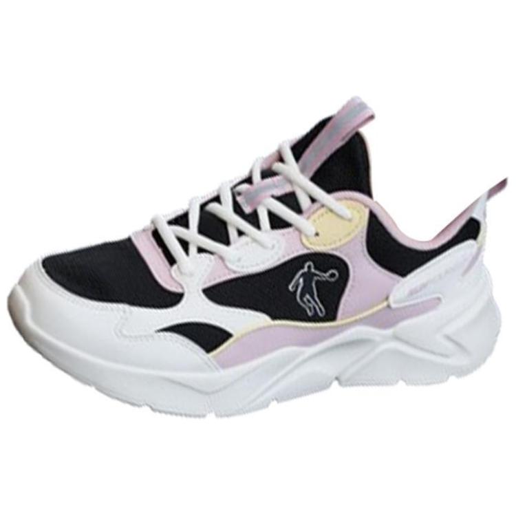 QIAODAN Mesh Slip Resistant Low top Running Shoes Women’s Black Pink